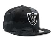 Kšiltovka New Era 9FIFTY NFL Team Camo Las Vegas Raiders Midnite Camo