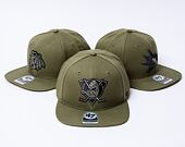 Kšiltovka '47 Brand NHl Anaheim Ducks Ballpark Camo CAPTAIN Sandalwood