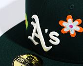 Kšiltovka New Era 59FIFTY MLB Floral Oakland Athletics Dark Green