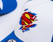 Dětská Kšiltovka New Era 9FORTY Kids A-Frame Trucker DC Superman White / Blue Azure