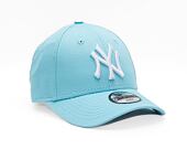 Dětská Kšiltovka New Era 9FORTY Kids MLB League Essential New York Yankees Pastel Blue / White