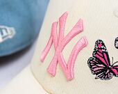 Dámská Kšiltovka New Era 9FORTY Womens MLB Butterfly New York Yankees Stone / White