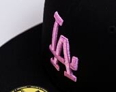 Kšiltovka New Era 59FIFTY MLB League Essential Los Angeles Dodgers Black / Wild Rose Pink