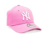 Dětská Kšiltovka New Era 9FORTY Kids MLB League Essential New York Yankees Wild Rose Pink / White