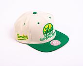Kšiltovka Mitchell & Ness NBA Sail 2 Tone Snapback Hwc Seattle Supersonics Off White