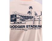 Triko New Era MLB Stadium Graphic Oversized Tee Los Angeles Dodgers Stone / Navy