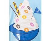 Triko New Era MLB Icecream Graphic Oversized Tee Los Angeles Dodgers Pastel Blue / Off White