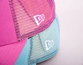Kšiltovka New Era 9FORTY A-Frame Trucker MLB Tonal Mesh Los Angeles Dodgers Wild Rose Pink