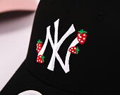 Dámská Kšiltovka New Era 9FORTY Womens MLB Strawberry New York Yankees Black / White