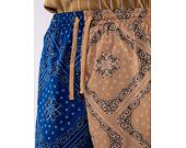 Kraťasy Karl Kani Small Signature Paisley Block Resort Shorts blue/sand
