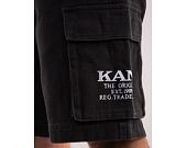 Kraťasy Karl Kani Small Signature Washed Cargo Shorts anthracite