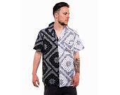 Košile Karl Kani Chest Signature Paisley Block Resort Shirt black/white