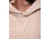 Mikina Karl Kani Small Signature Os Heavy Sweat Hoodie taupe