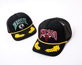 Kšiltovka Mitchell & Ness NBA Gold Leaf Trucker Bulls Black