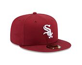 Kšiltovka New Era 59FIFTY MLB League Essential Chicago White Sox Cardinal / White