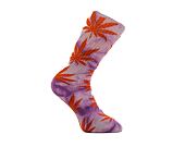 Ponožky HUF Bleach Dye Plantlife Sock sk00758-purpl