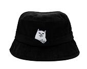 Klobouk RIP N DIP Lord Nermal Corduroy Bucket Hat (Black) RND10136