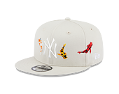Kšiltovka New Era 9FIFTY MLB Koi Fish New York Yankees Stone / Optic White