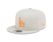 Kšiltovka New Era 9FIFTY MLB Side Patch Los Angeles Dodgers Stone / Orange Glaze