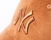 Kšiltovka New Era 9FORTY MLB Cord New York Yankees Toasted Peanut