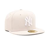 Kšiltovka New Era 59FIFTY MLB NOS League Essential New York Yankees - Stone / White