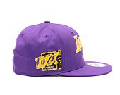 Kšiltovka New Era 9FIFTY NBA Patch Los Angeles Lakers True Purple / Upright Yellow