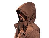 Bunda s Kapucou Karl Kani Retro Hooded Puffer Jacket brown