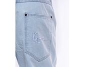 Džíny Karl Kani Small Signature Baggy Five Pocket Denim bleached blue