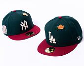 Kšiltovka New Era 59FIFTY MLB "Leaf Drop WS Patch Los Angeles Dodgers Green / White