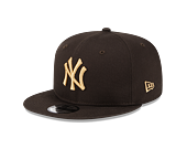 Kšiltovka New Era 9FIFTY MLB League Essential New York Yankees Dark Brown / Bronze