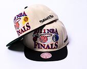 Kšiltovka Mitchell & Ness Nba Finals Remix Snapback Finals Heat Vs. Mavericks Off White