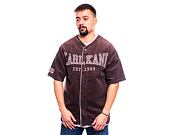 Dres Karl Kani Woven Retro Corduroy Baseball Shirt brown