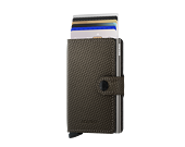 Peněženka Miniwallet Secrid Carbon Khaki