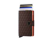 Peněženka Miniwallet Secrid Optical Brown-Orange