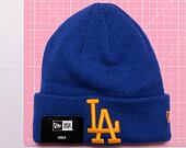 Dětský kulich New Era MLB Kids League Essential Beanie Los Angeles Dodgers Blue Azure / Mellow Yello