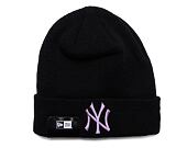 Kulich New Era MLB League Essential Cuff Beanie New York Yankees Black / Purple Nitro