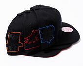 Kšiltovka Mitchell & Ness Tc Bottoms Snapback NBA CHICAGO BULLS Black