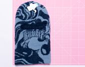 Kukla Rip N Dip Psychedelic Faux Mohair Balaclava (Dark Slate)