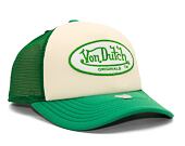 Kšiltovka Von Dutch Trucker Tampa - Trucker Foam - Polyester Foam - Cream/Green