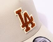 Kšiltovka New Era 9FORTY A-Frame Trucker MLB Boucle Los Angeles Dodgers Stone / Caramel Brown / Off