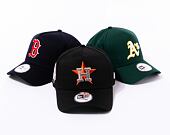 Kšiltovka New Era 9FORTY A-Frame MLB Patch Houston Astros Cooperstown Black / Kelly Green