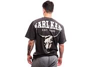 Triko Karl Kani Small Signature Washed Heavy Jersey Skull Tee anthracite