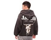Mikina Karl Kani Chest Signature Os Washed Full Zip Skull Hoodie anthracite