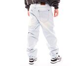 Džíny Karl Kani Small Signature Baggy Five Pocket Heavy Distressed Denim blu