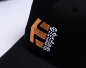 Kšiltovka Etnies Corp Combo Snapback Black / Orange