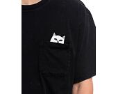 Triko RIP N DIP Lord Nermal Pocket Tee Black Mineral Wash