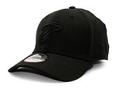 Kšiltovka New Era 39THIRTY NBA Black On Black Miami Heat