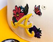 Kšiltovka New Era 9FIFTY MLB Floral Atlanta Braves Retro - Ivory / Juicy Yellow
