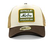 Kšiltovka New Era - Buffalo Patch Canvas 9FORTY Trucker - Stone / Brown