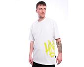 Triko Karl Kani - Woven Signature Kani Tag Tee - white/lime